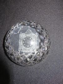 WATERFORD MARSHALL FIELDS PAPERWEIGHT
