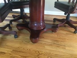 Detail of game table base