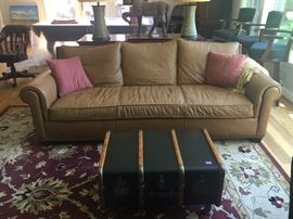 Bernhardt leather couch