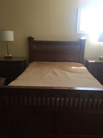 Queen bed with matching dresser