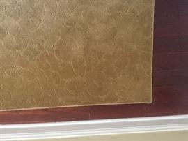 Detail of Gold rug, 16' x 11'...that's big!