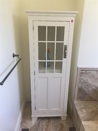 White utility/toiletry cabinet