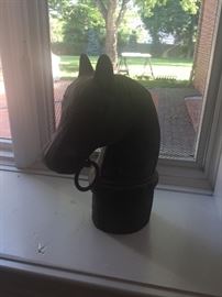 One of a pair of decorative horse heads...HEAVY!!!