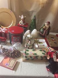 Christmas...Jim Shore, and lots of high quality decorations