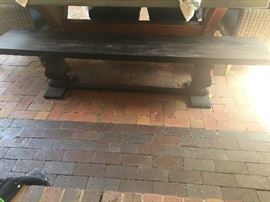 Bench for outdoor dining set