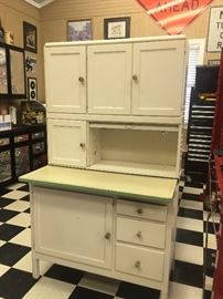 Vintage Hoosier-style kitchen cabinet