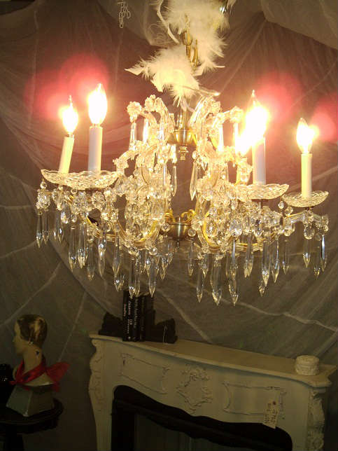Gorgeous Vintage Crystal Chandelier from New Orleans. This beauty has been professionally re-wired!