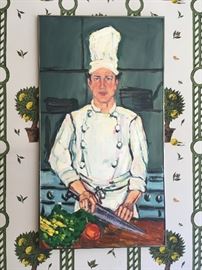 The Chef, Acrylic-on-board
