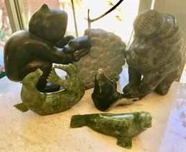 Inuit Carvings fro Pacific-NorthWest Travels...