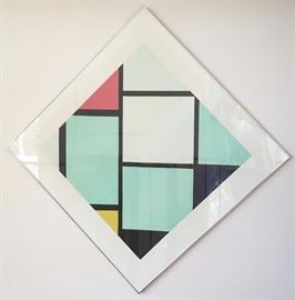 Framed Poster by Piet Mondrian