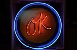 OK Neon Sign