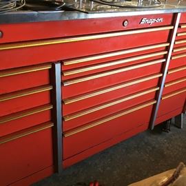 Snap on 6 foot roller box full of snap on tools