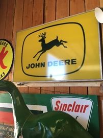 1960s John Deere light up sign