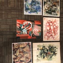 Examples of small watercolors available.  