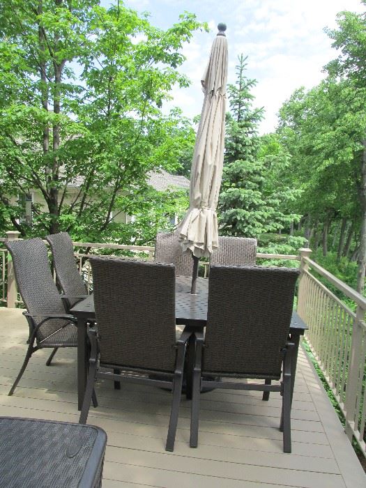 All the patio furniture is only 2 years old and stored inside during winter except metal table. Everything still looks new.