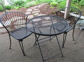 Bristro set.  Very comfortable chairs.