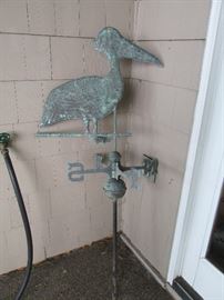 Copper weather vane