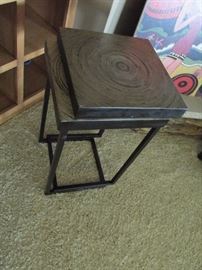 Pr stacking tables.  Very handy and good looking!