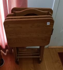wooden tv trays