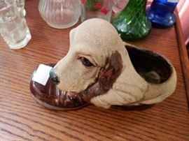 Hound dog pottery