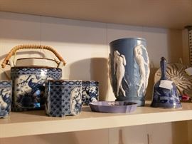 Wedgewood, other blue and white