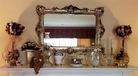 Gold leaf mirror, more