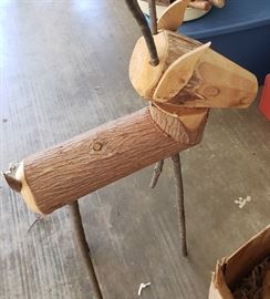 wooden reindeer