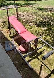 press bench with weights