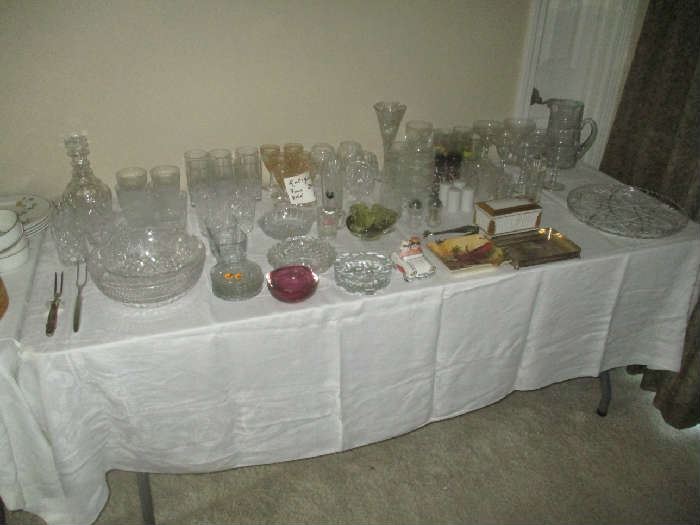 Glassware, stemware and other miscellaneous glass items