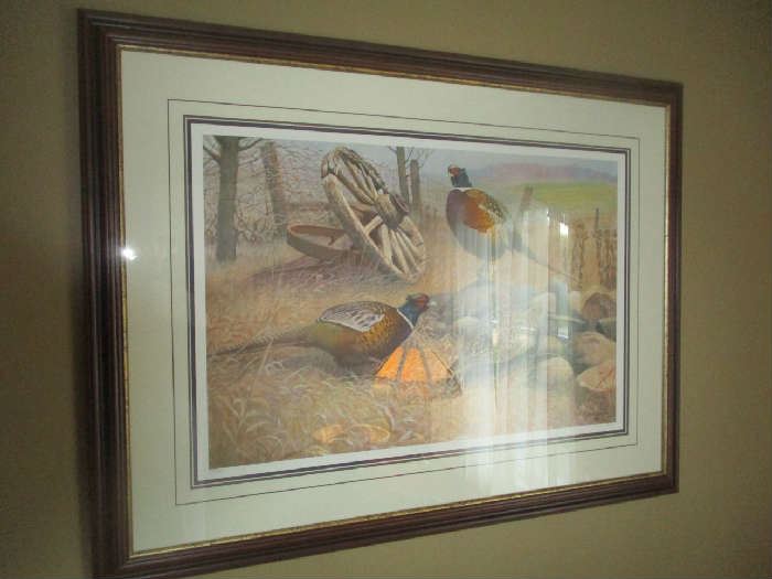 Jim Foote pheasant print numbered and signed