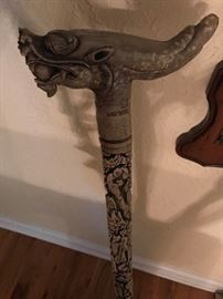 Carved Walking Cane