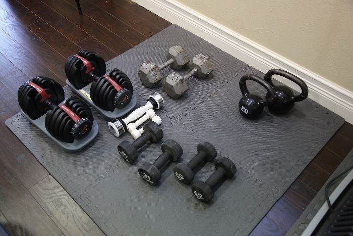 Bowlflex weights are sold.