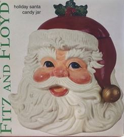 Fitz & Floyd Santa Cookie Jar