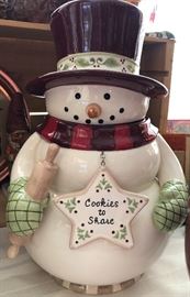 Snowman Cookie Jar