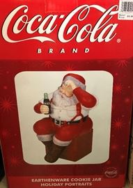 Coca Cola Santa Cookie Jar