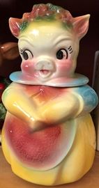 Vtg Pig Cookie Jar