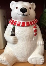 Coca Cola Bear Cookie Jar