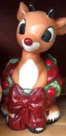 Rudolph Cookie Jar