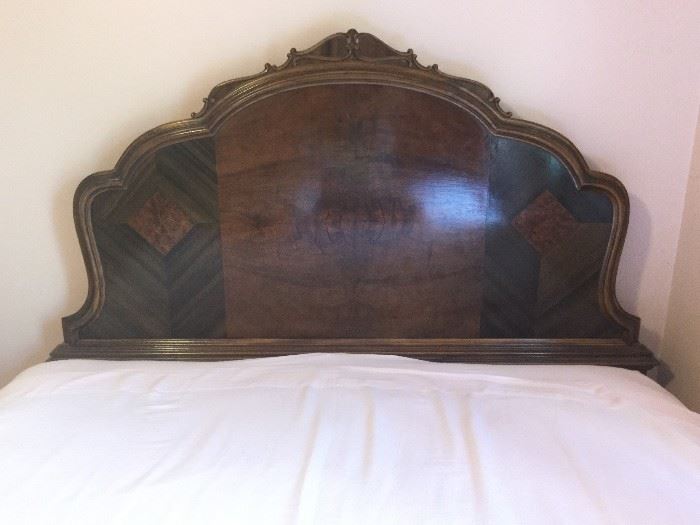  Vintage water fall full size bed frame          http://www.ctonlineauctions.com/detail.asp?id=724348