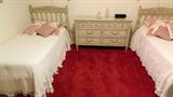 Blue and White Bedroom Set