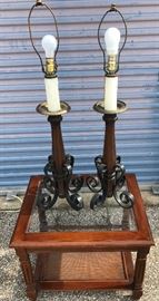 Wrought Iron Candle Lamps