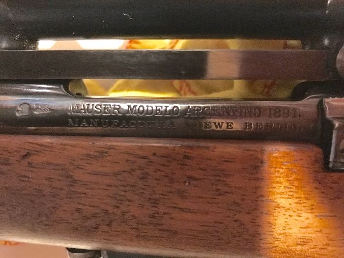 1891 Mauser Modelo Argentino 7.65x55 MFG Berlin all stamped on barrel