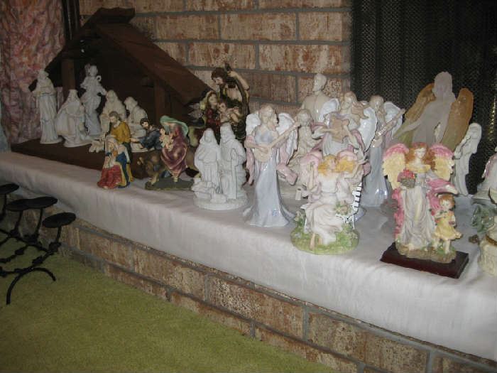 angels & Nativity set