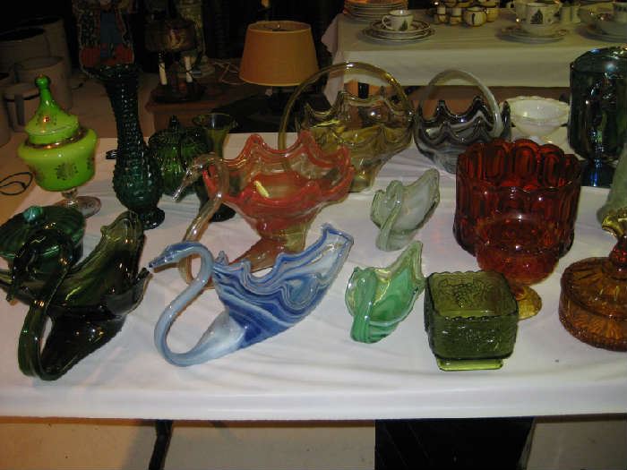 assorted glass ware