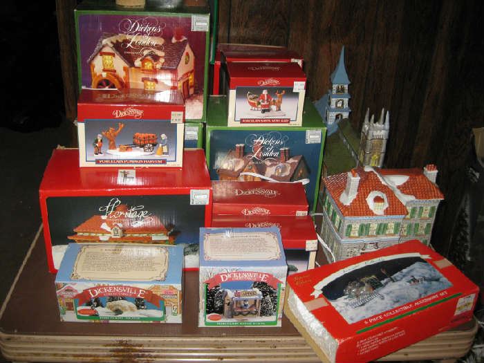 boxed, lighted Christmas sets