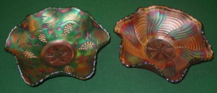 Early Carnival Glass Bowls