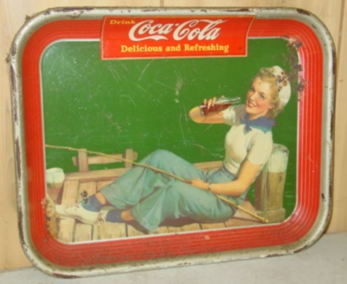 1940 Metal Coke Tray