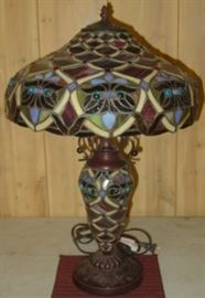 Tiffany Style Owl Lamp