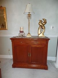 Two matching Ethan  Allen bar/servers w/flip open top --Perfect Condition 