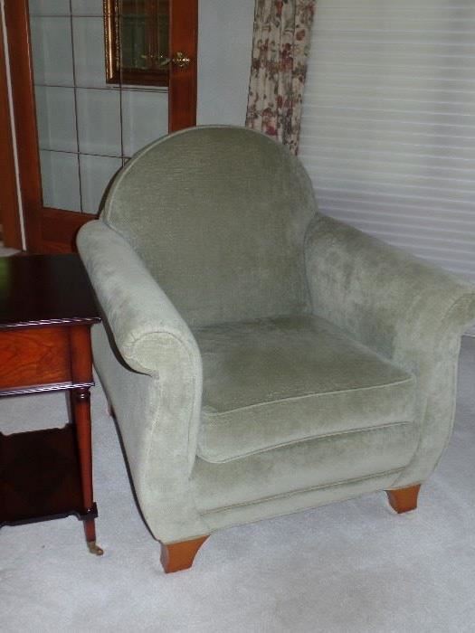 Sage green couch w/ two matching side chairs-                     --Perfect Condition 
